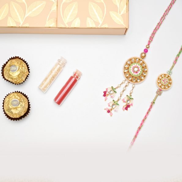 Rakhi Combo – Pink Charm Design